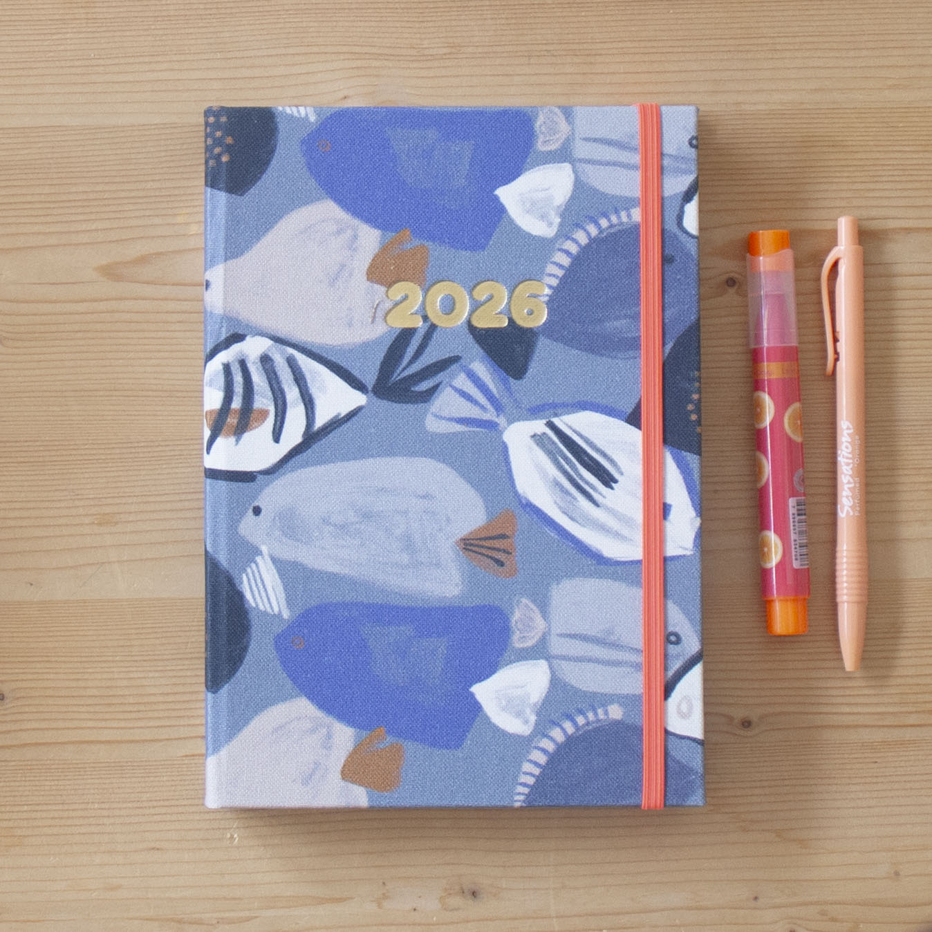 PRÉ-VENDA Agenda A5 Semanal 2026 Tecido 1012