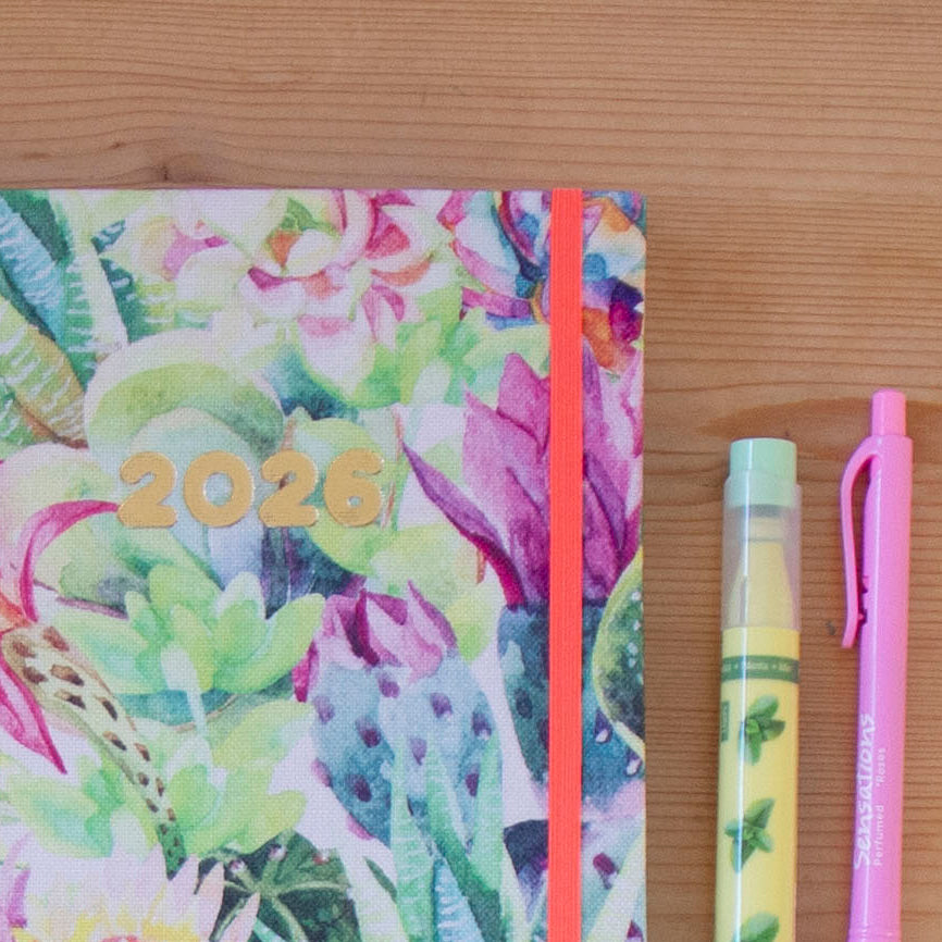 Agenda A5 Semanal 2026 Tecido 785