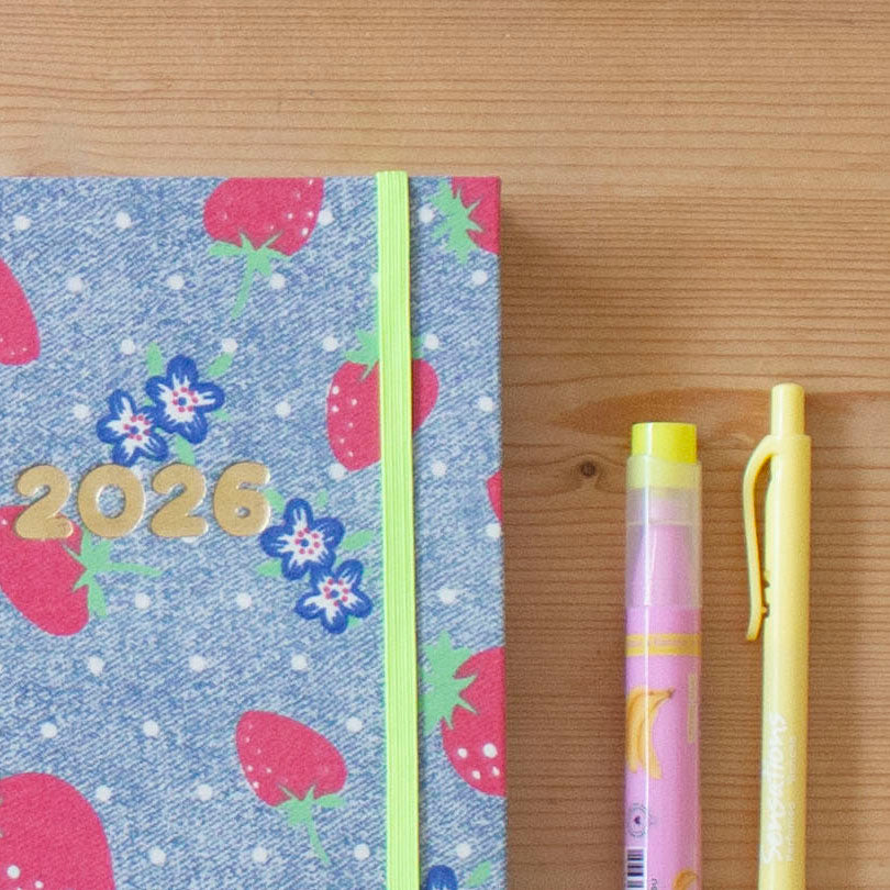 PRÉ-VENDA Agenda A5 Semanal 2026 Tecido 936