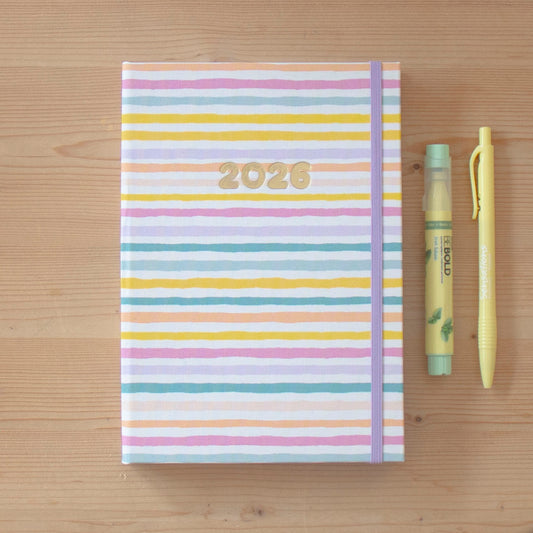 PRÉ-VENDA Agenda A5 Semanal 2026 Tecido 948