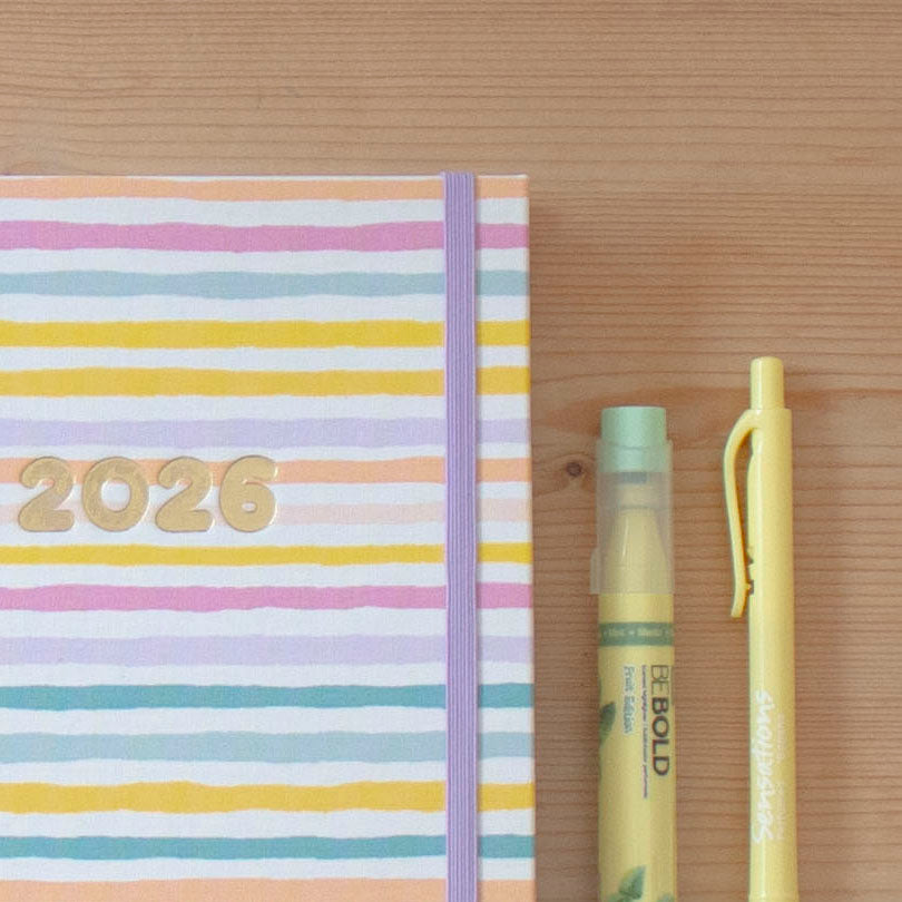 PRÉ-VENDA Agenda A5 Semanal 2026 Tecido 948