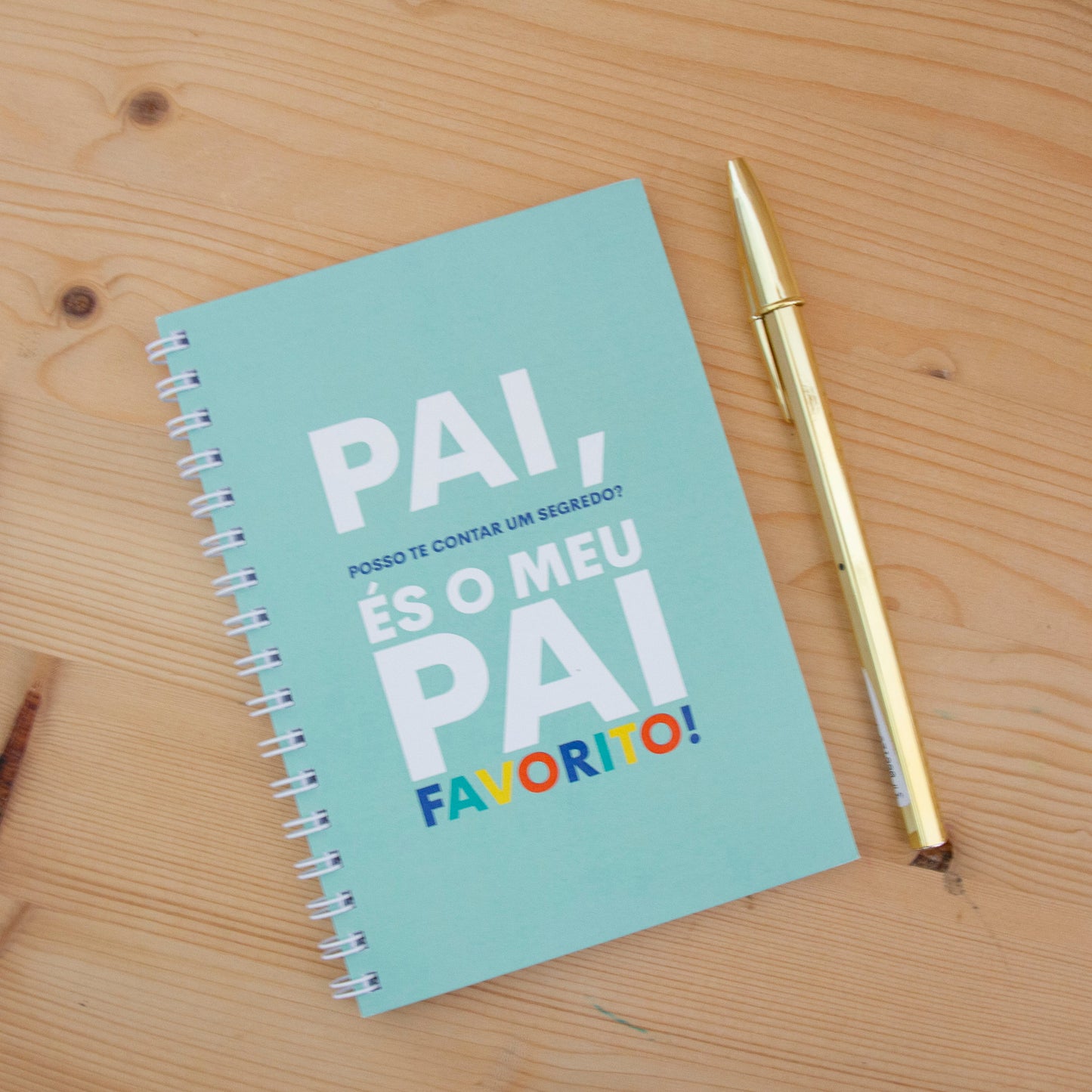 Caderno A6 Argolas Capa Mole Pai Favorito!