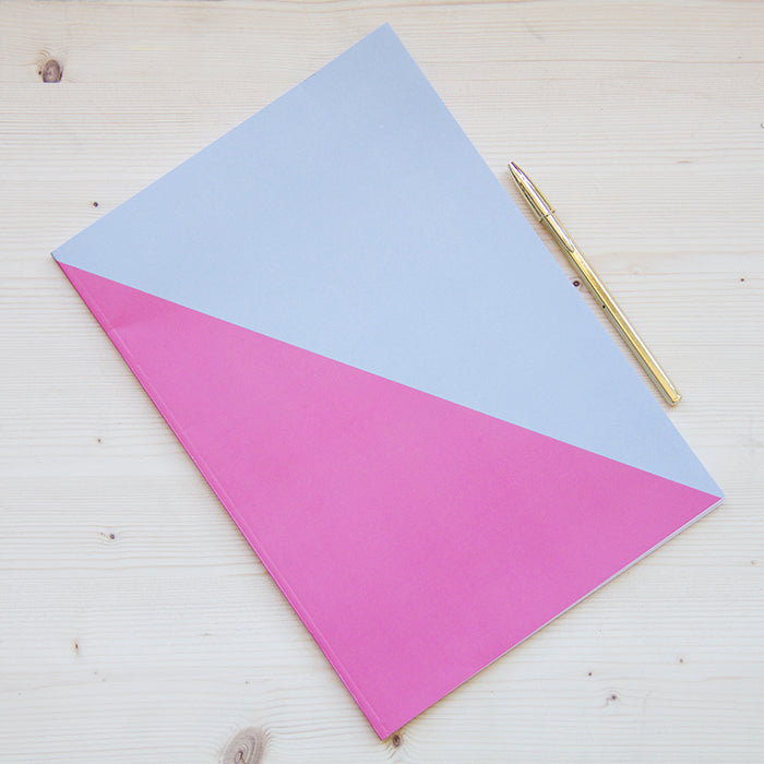 Caderno Agrafado A4 PAUTADO Pink Grey