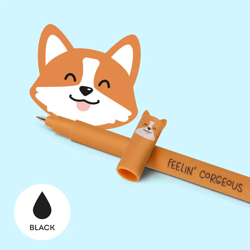 Caneta Apagável (preto) Corgi