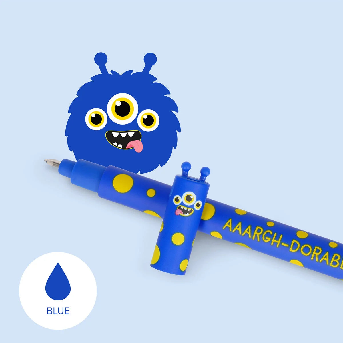 Caneta Apagável Legami (azul) Monstro
