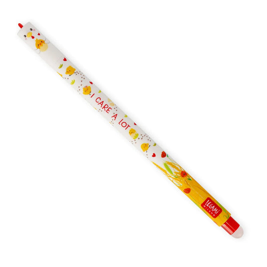 Caneta Apagável (vermelha) Galinha