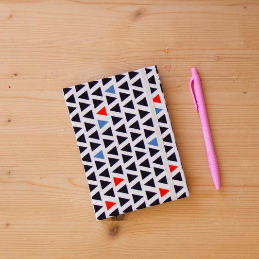 Caderno A6 tecido Tribal Black