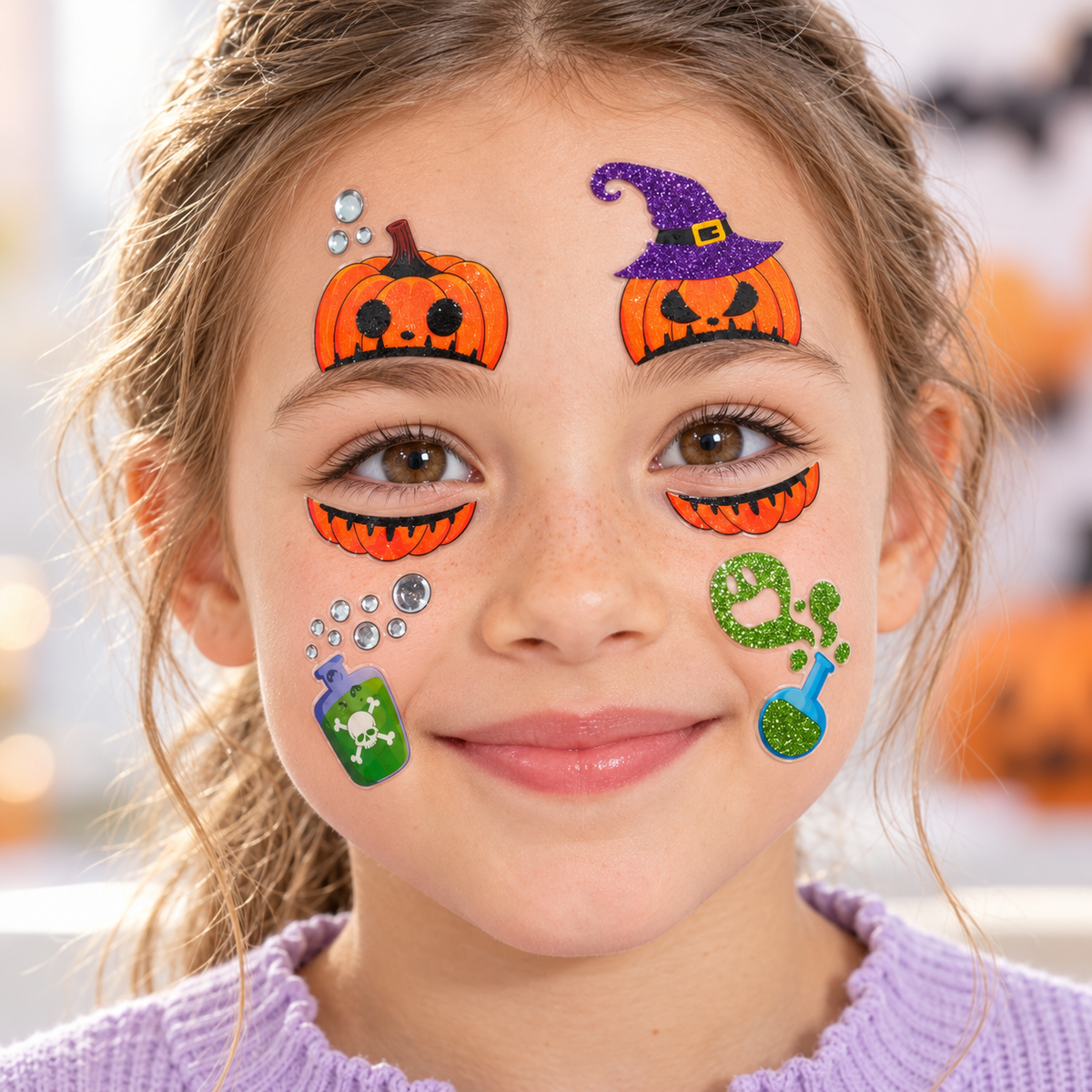 Autocolantes Faciais Halloween ABÓBORA