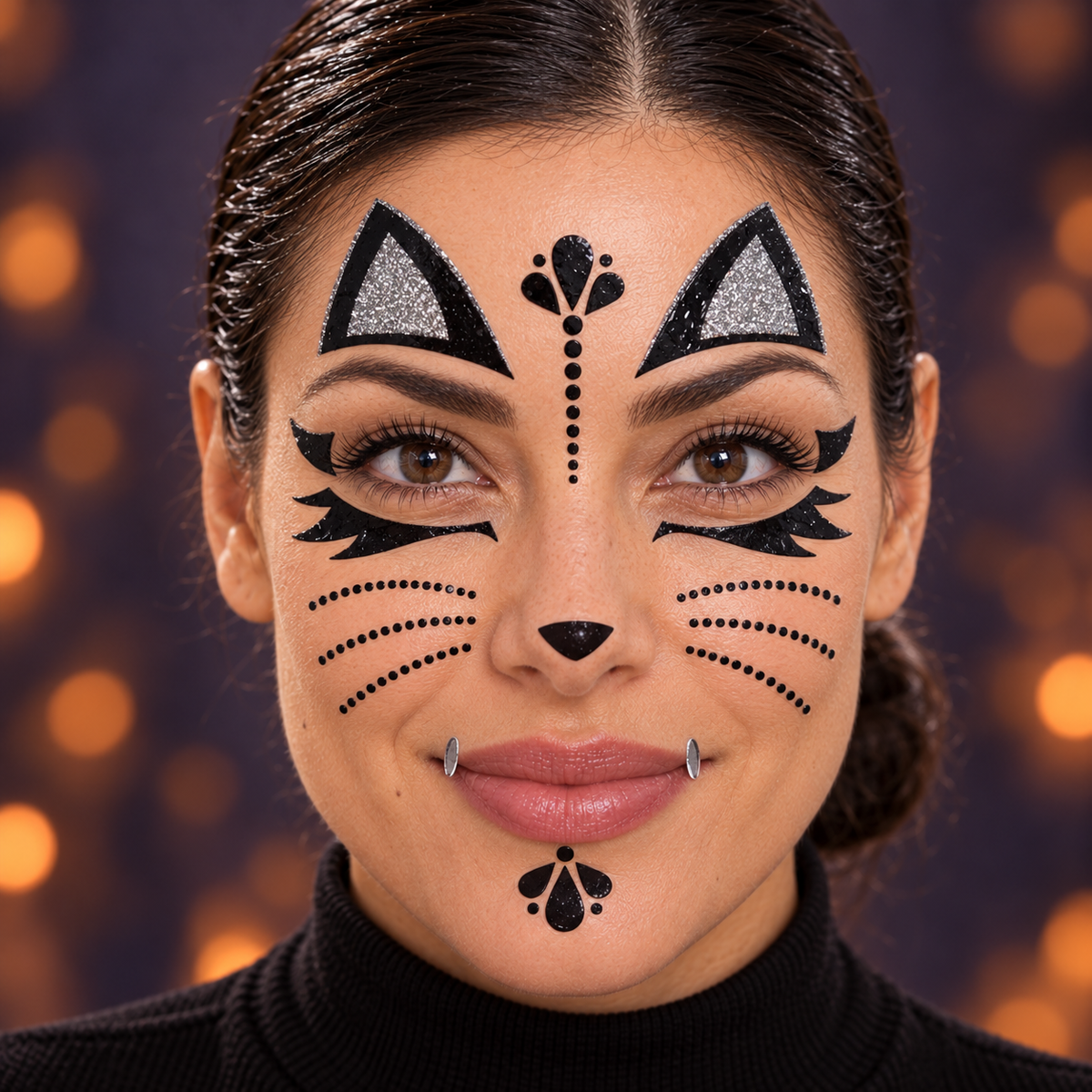 Autocolantes Faciais Halloween GATO