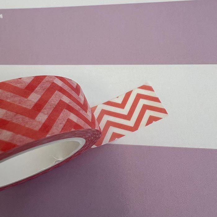 Washi Tape Coral Zig Zag