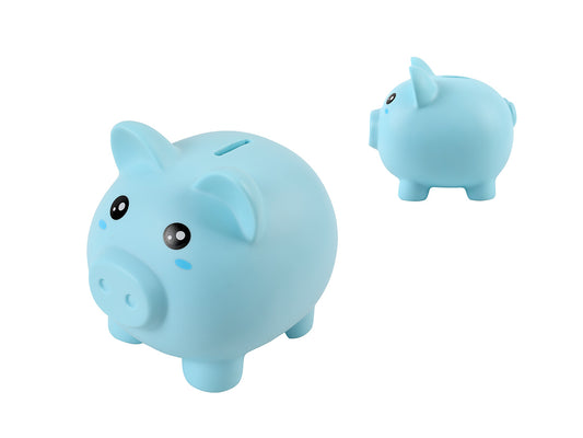 Porco Mealheiro Piggy Bank Azul Claro