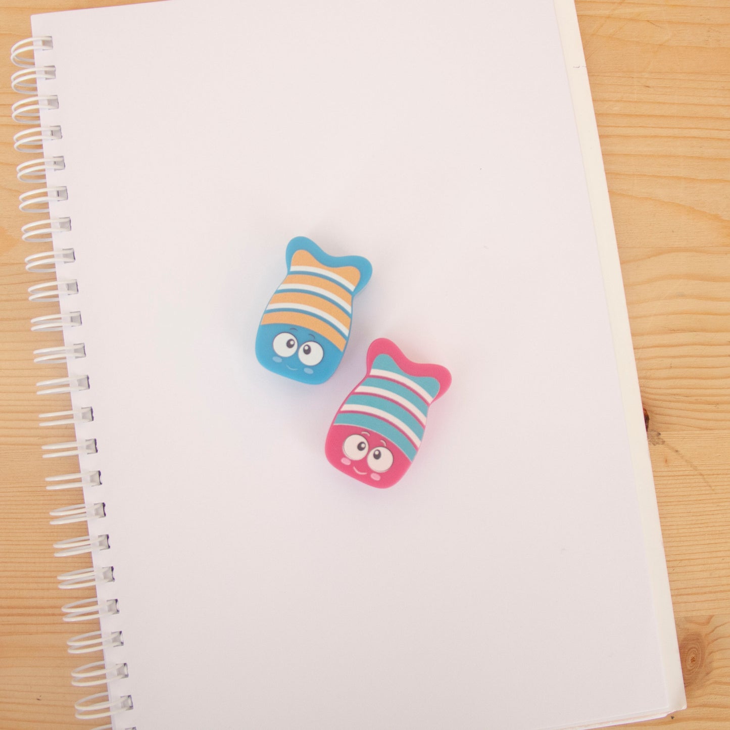 Kit 2 Afias Simples Funny Fish AZUL e ROSA