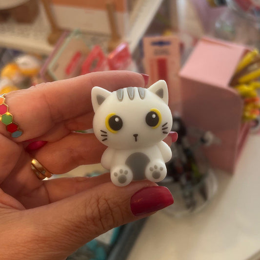 Afia Simples Gato Branco Meow