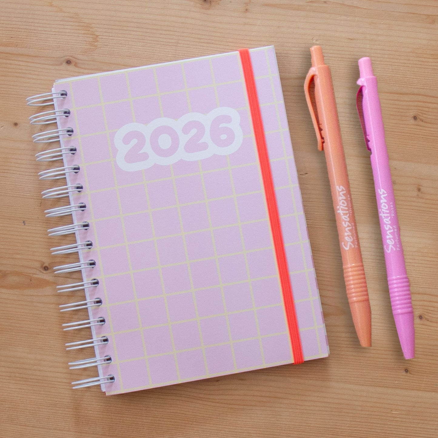 PRÉ-VENDA Agenda A6 Diária 2026 Capa Dura GRAPHIC PINK