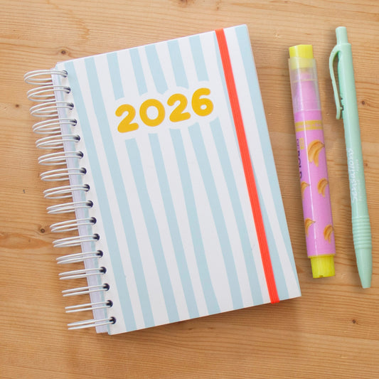 PRÉ-VENDA Agenda A6 Diária 2026 Capa Dura BEACH LOVER