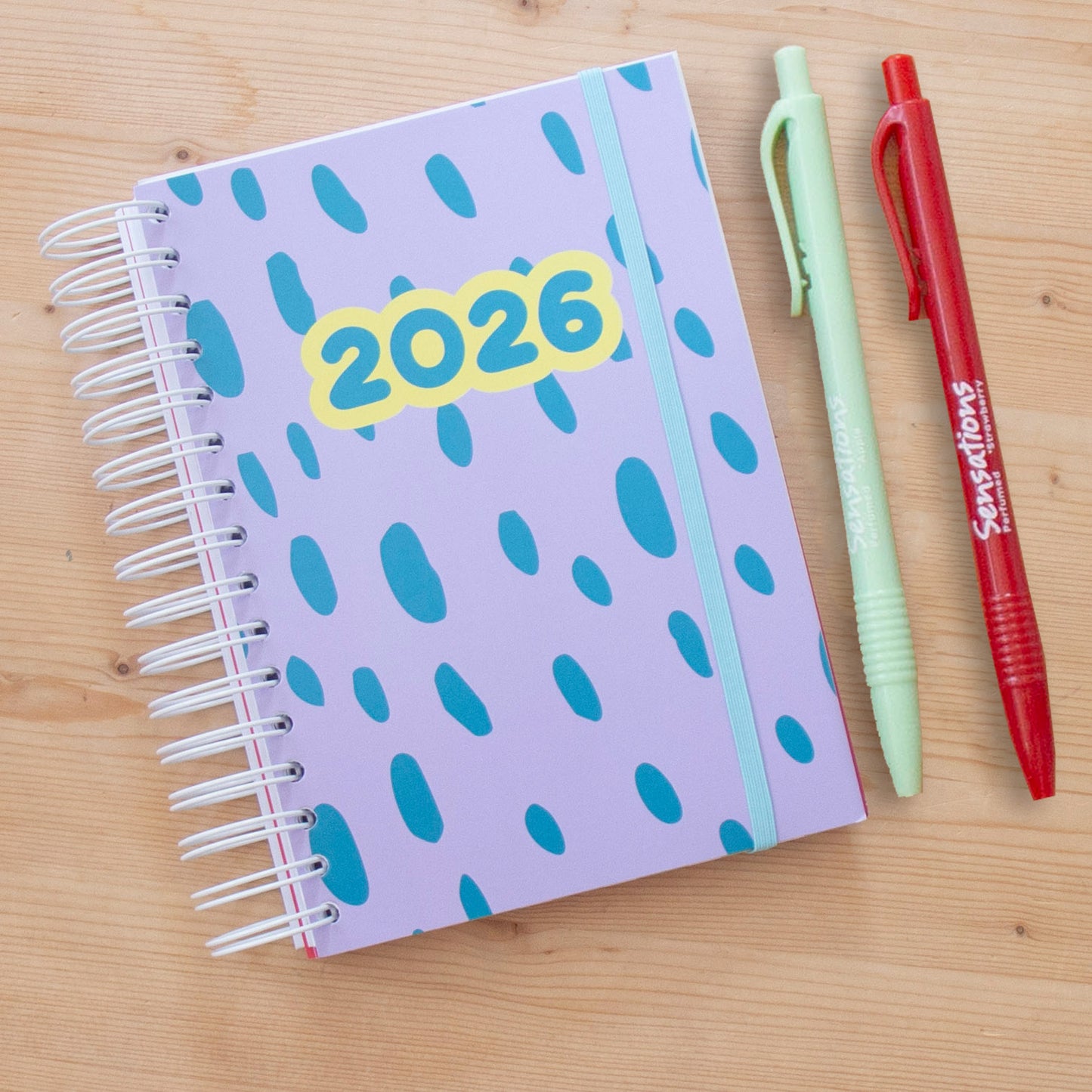 Agenda A6 Diária 2026 Argolas FUN