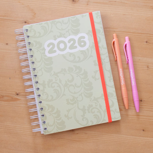 PRÉ-VENDA Agenda A5 Semanal 2026 Capa Dura CLASSIC GREEN