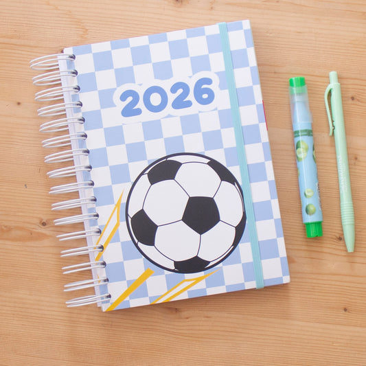 PRÉ-VENDA Agenda A5 Semanal 2026 Capa Dura FOOTBALL