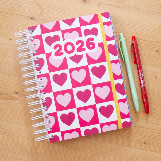 PRÉ-VENDA Agenda A5 Semanal 2026 Capa Dura LOT OF LOVE