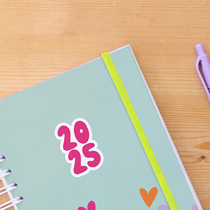 Agenda A5 Semanal 2025 Capa Dura COLOR HEARTS
