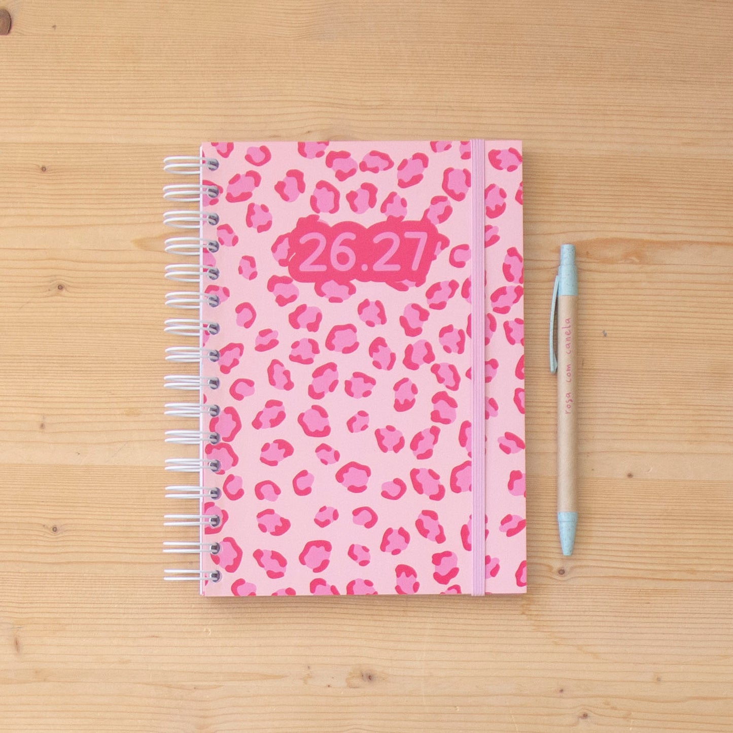 PRÉ-VENDA Agenda A5 Diária 26/27 CRAZY PINK TIGRESSE