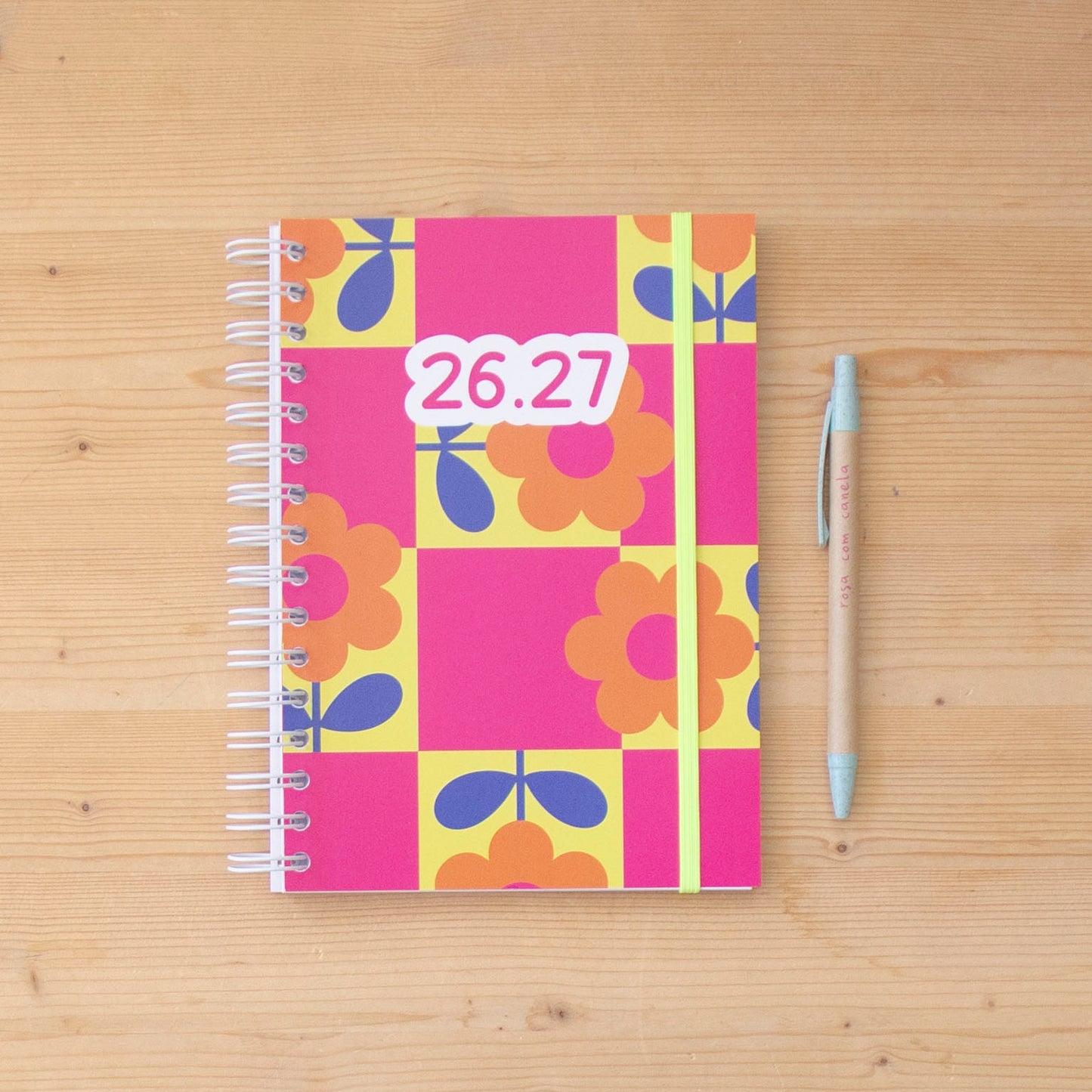 PRÉ-VENDA Agenda A5 Diária 26/27 POWER COLOR FLOWERS