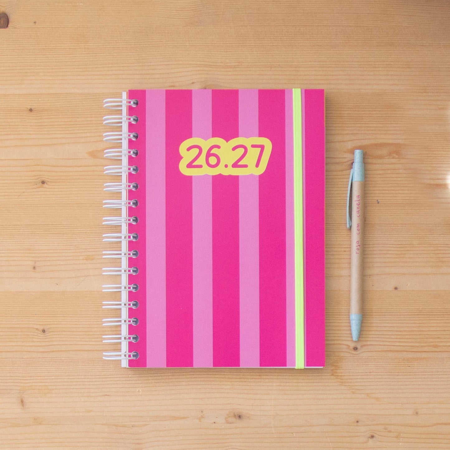 PRÉ-VENDA Agenda A5 Semanal 26/27 POWER COLOR PINK