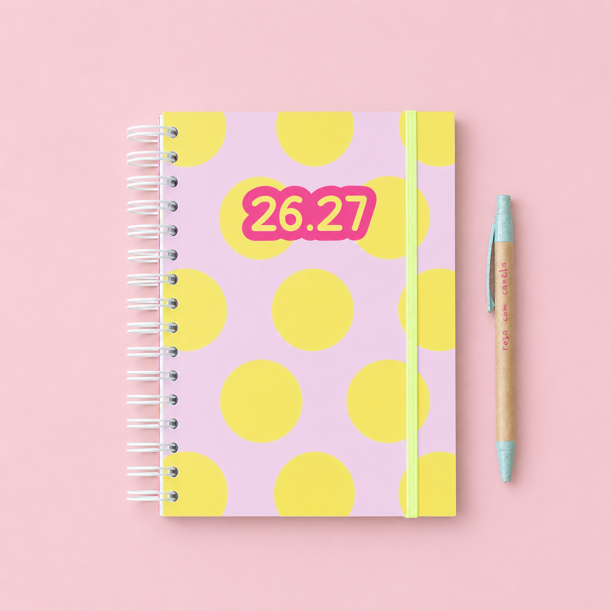 PRÉ-VENDA Agenda A5 Semanal 26/27 POWER COLOR YELLOW