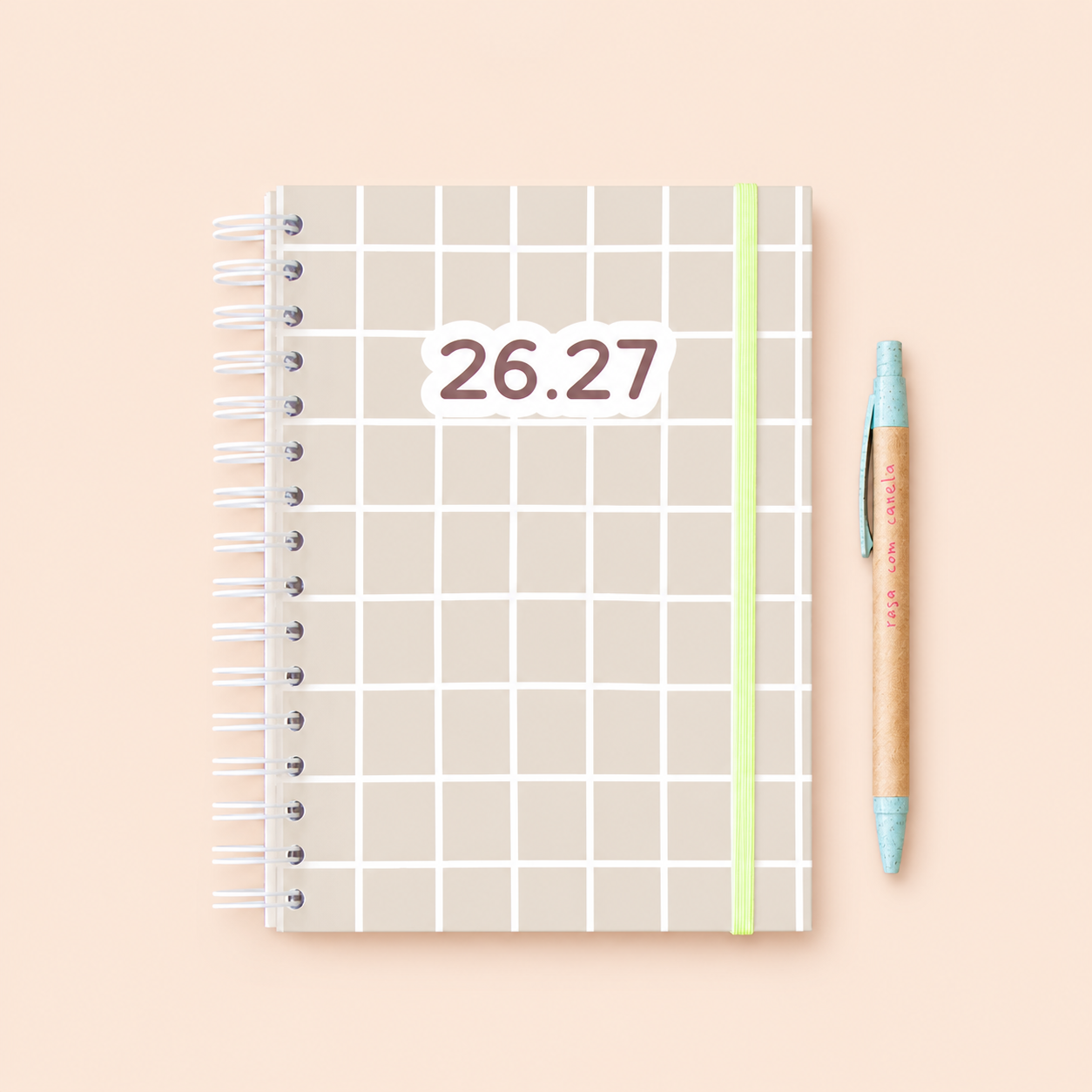 PRÉ-VENDA Agenda A5 Semanal 26/27 SOFT GRAPHIC GREEN