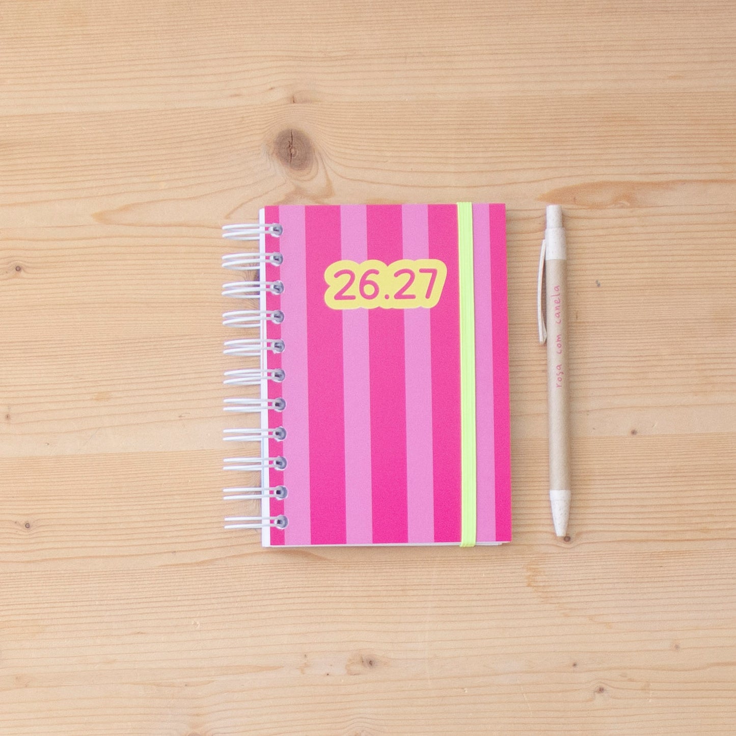 PRÉ-VENDA Agenda A6 Semanal 26/27 POWER COLOR PINK