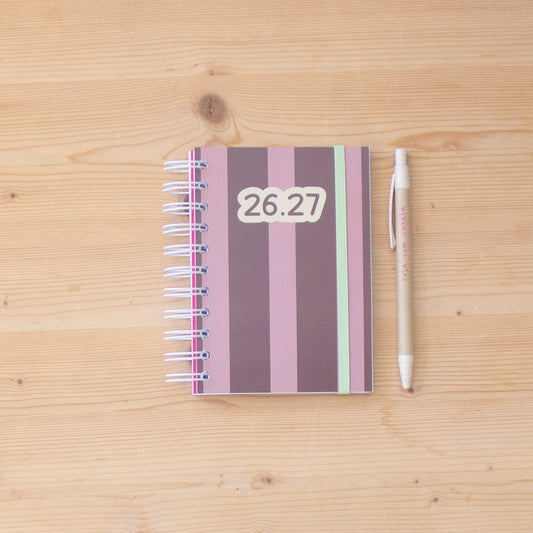 PRÉ-VENDA Agenda A6 Diária 26/27 SOFT BIG STRIPES