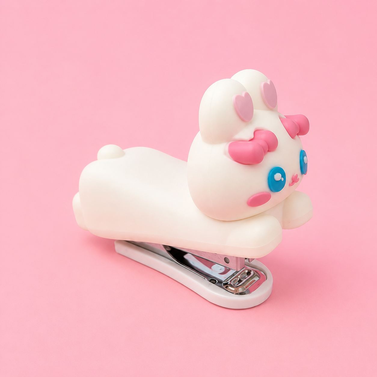 Mini Agrafador Coelho Rosa