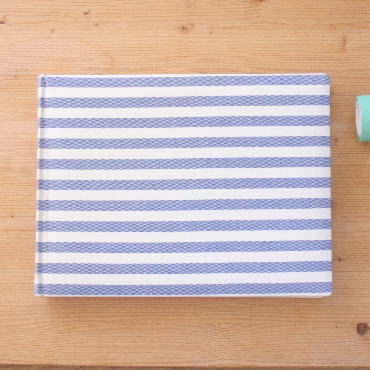 Álbum A4 tecido Blue Stripes