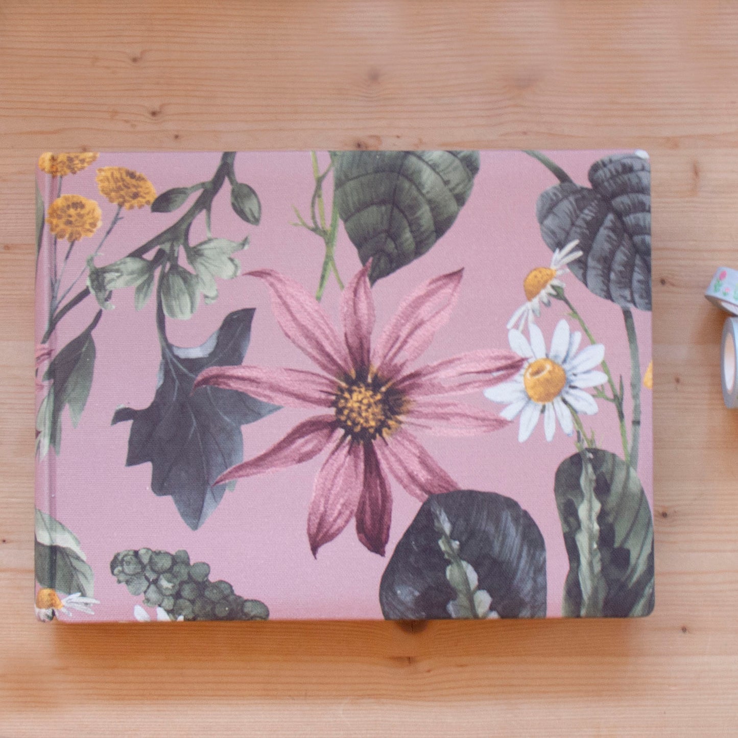 Álbum A4 tecido Pink Flowers