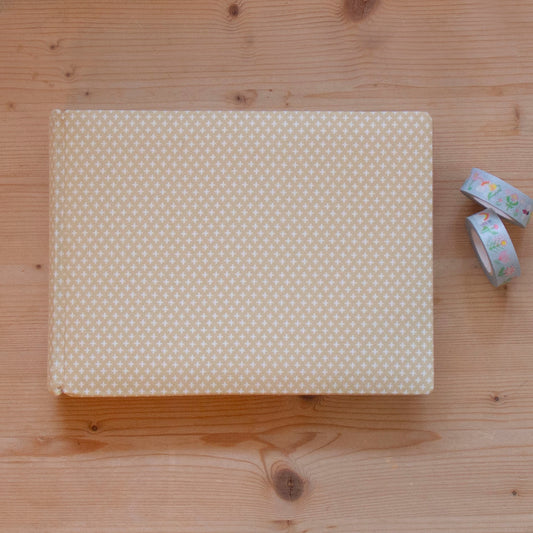 Mini Álbum A5 tecido Yellow Stripes