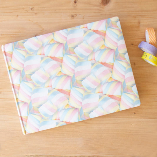 Álbum A4 tecido Marshmallow