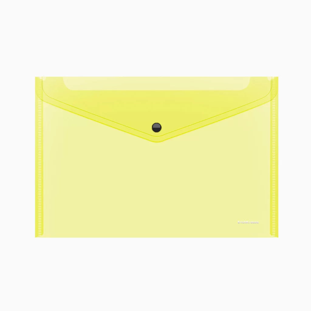 Bolsa Envelope A4 com mola Neon Amarelo