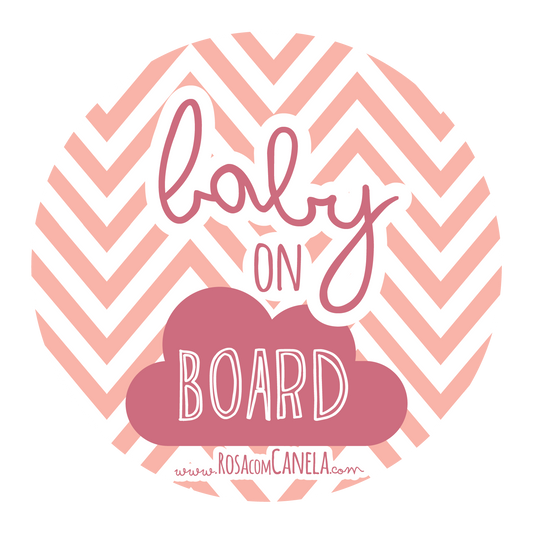 Baby on Board Pink