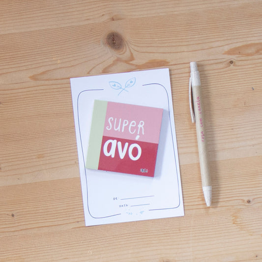 Azulejo Íman 7 x 7 cm SUPER AVÓ (graphic)