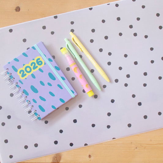 Base de Secretária Dots Nude