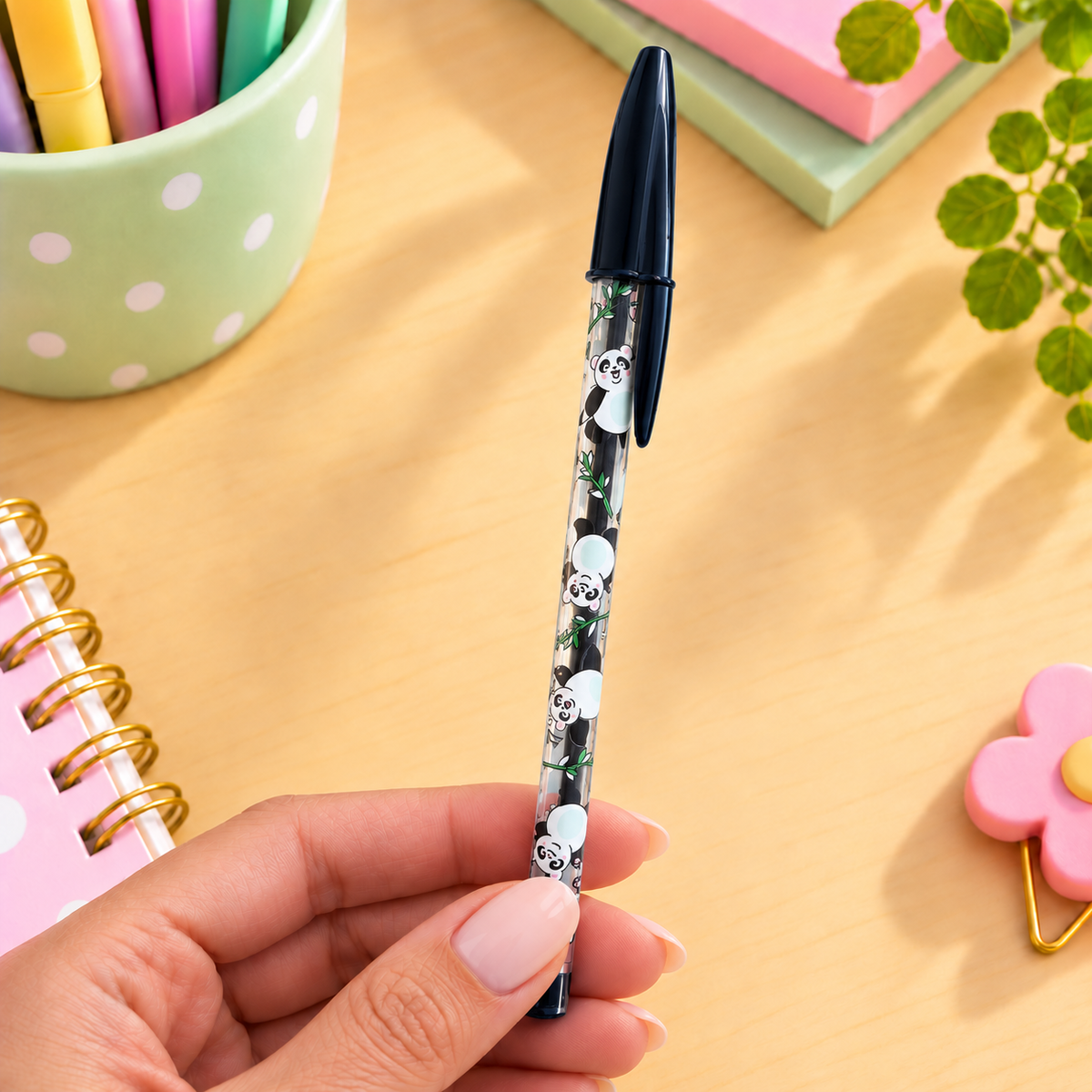 Caneta Bic Cristal Decor PANDA