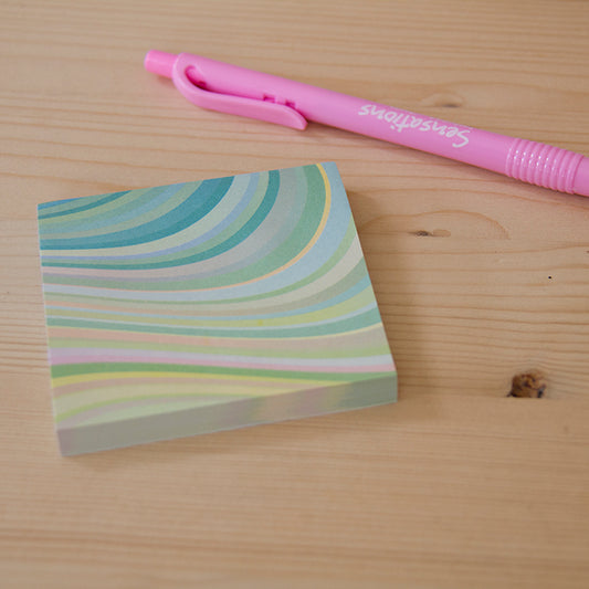 Sticky Notes 74x74mm Rainbow Green