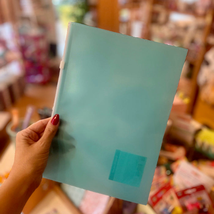 Bolsa Envelope B5 com fecho TURQUESA