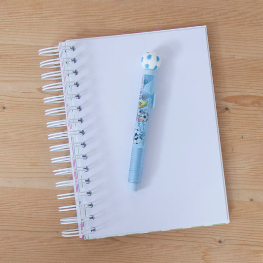 Borracha em Caneta Futebol Azul