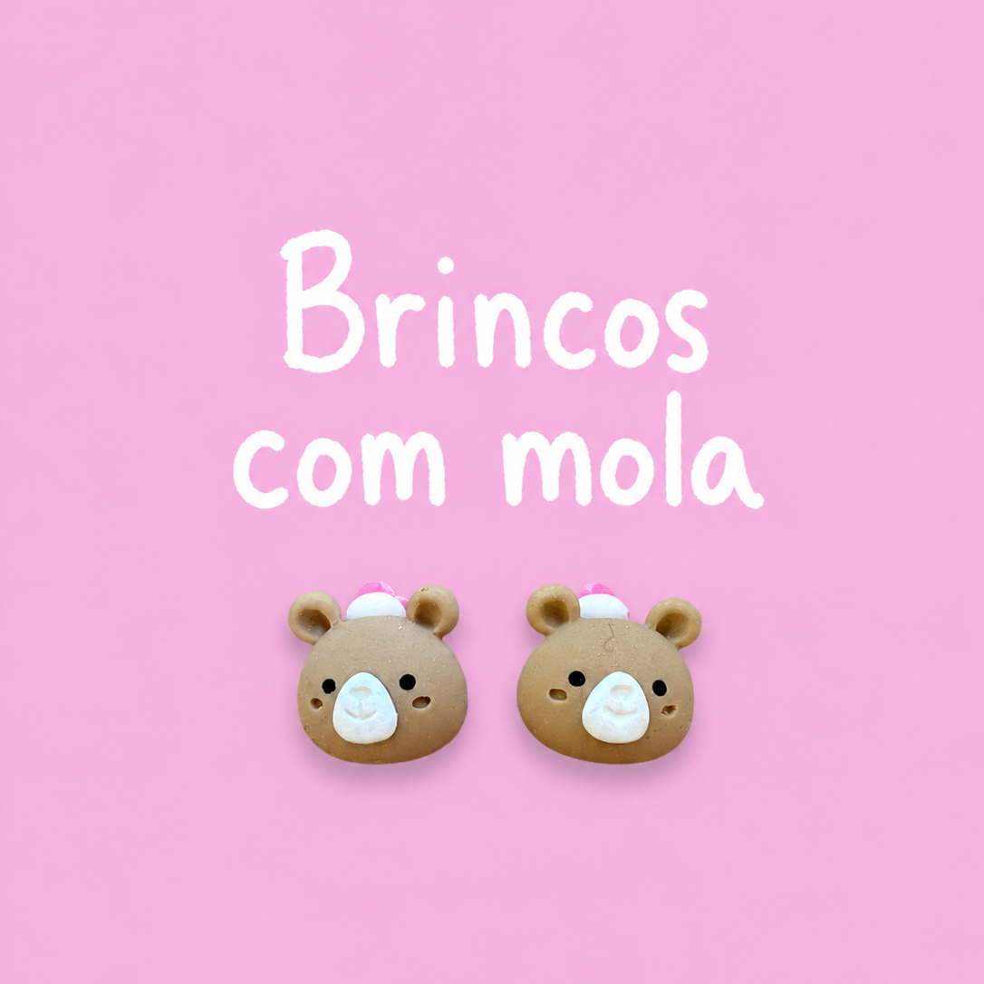 Brincos de mola Ursinhos