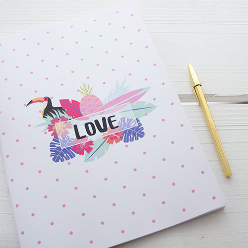 Caderno Agrafado A4 QUADRICULADO Tucano Jungle