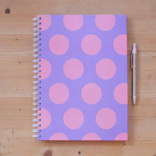 Caderno A4 Argolas (PAUTADO) BIG DOTS