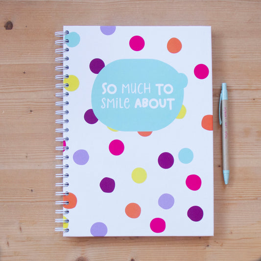 Caderno A4 Argolas (PAUTADO) COLOR DOTS