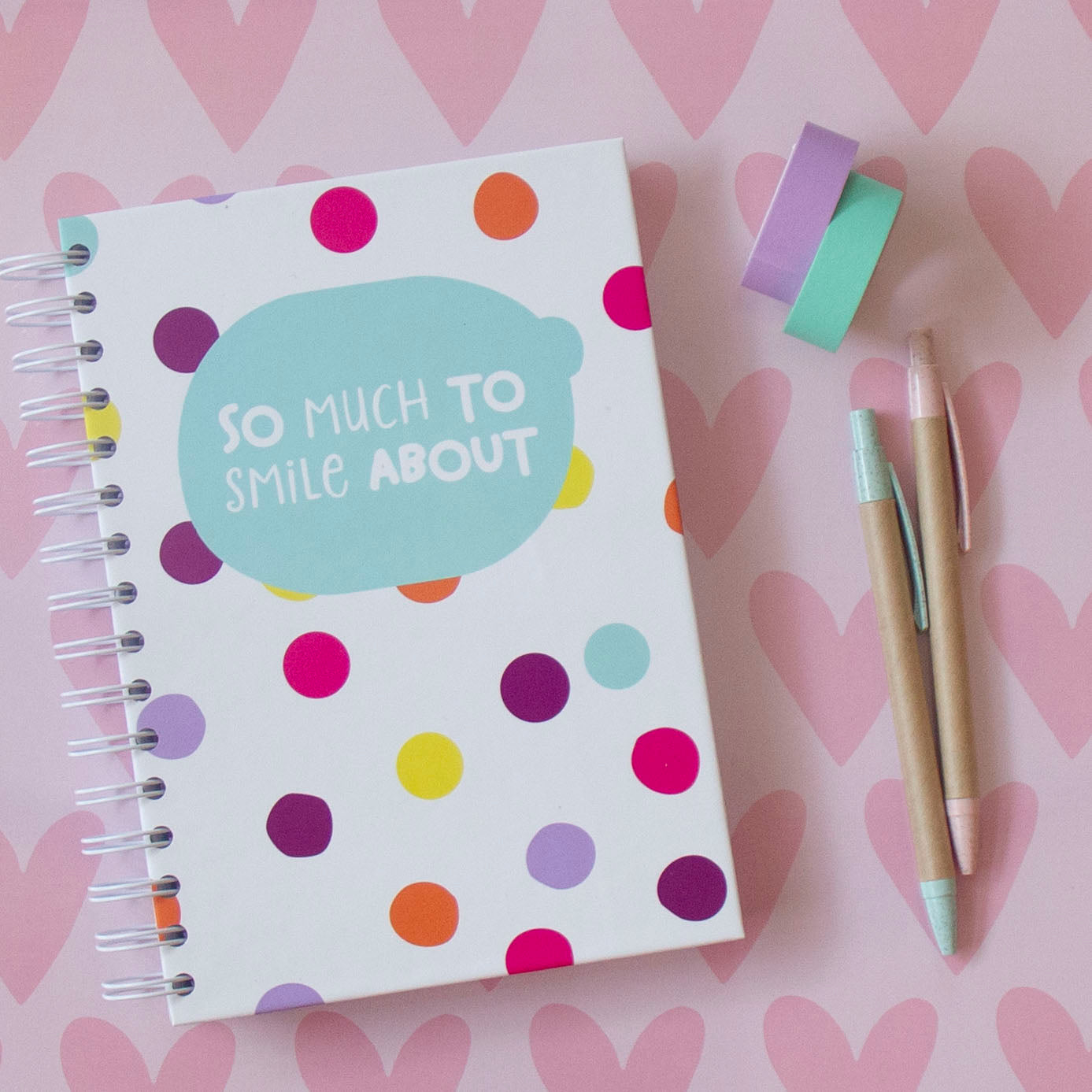 Caderno A5 Argolas (LISO) COLOR DOTS