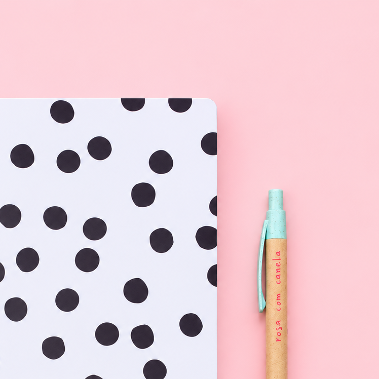 Caderno Agrafado A5 PET Pautado CLASSIC DOTS